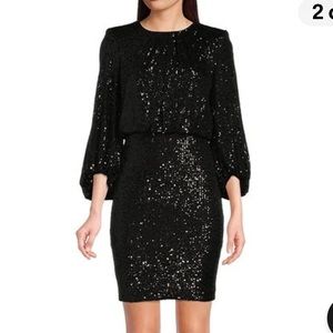 NWT. Vince Camuto Size 4 Black 3/4 Balloon